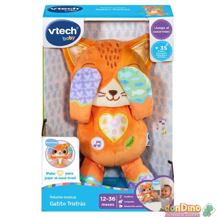 Juguete Gatito Sonidos Musical Para Bebés