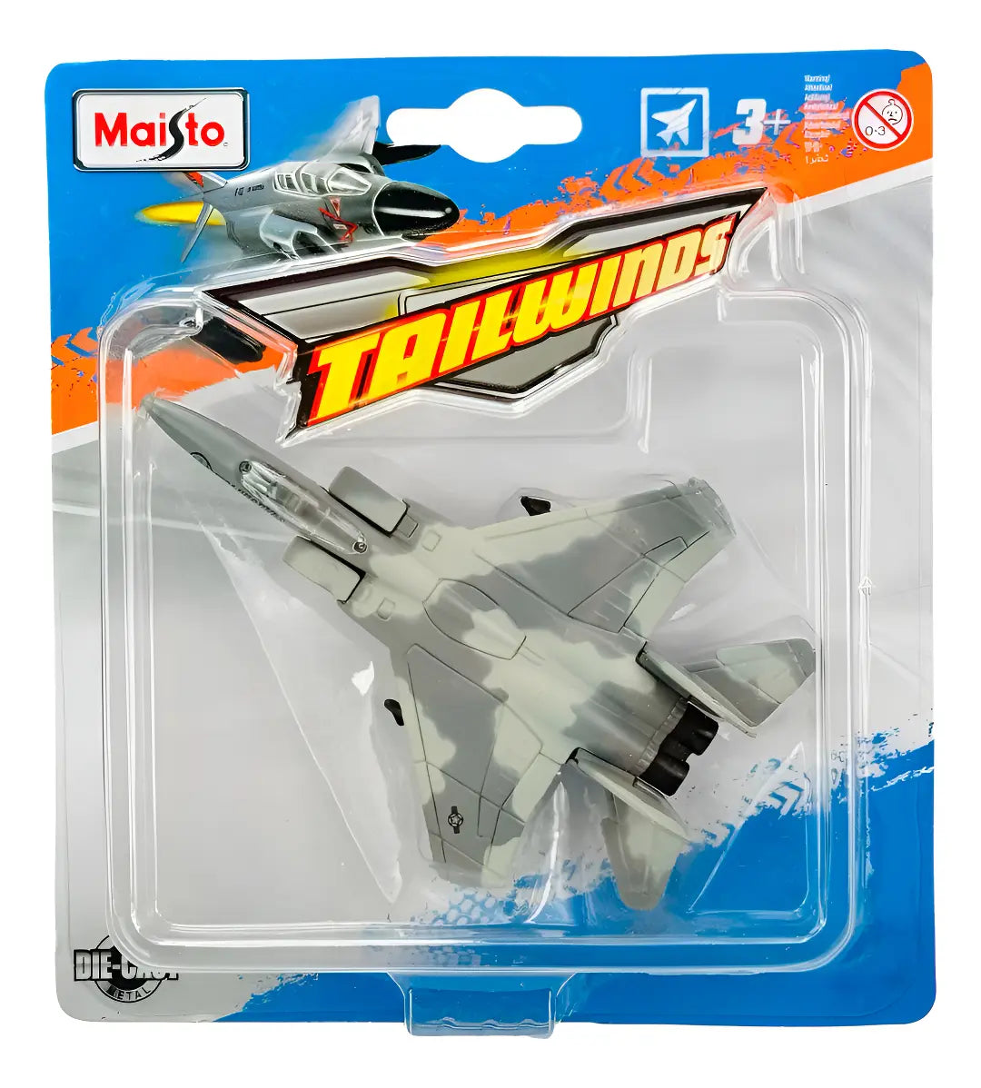 Avión Coleccionable A Escala F-15 Eagle Gris Para Niños