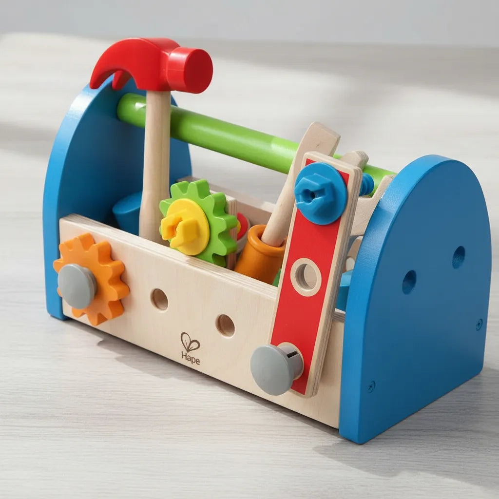 Caja De Herramientas Madera para Niños
