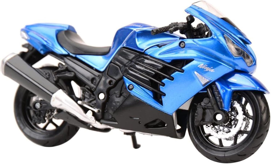 Moto A Escala 1/18 Kawasaki Ninja Azul Maisto