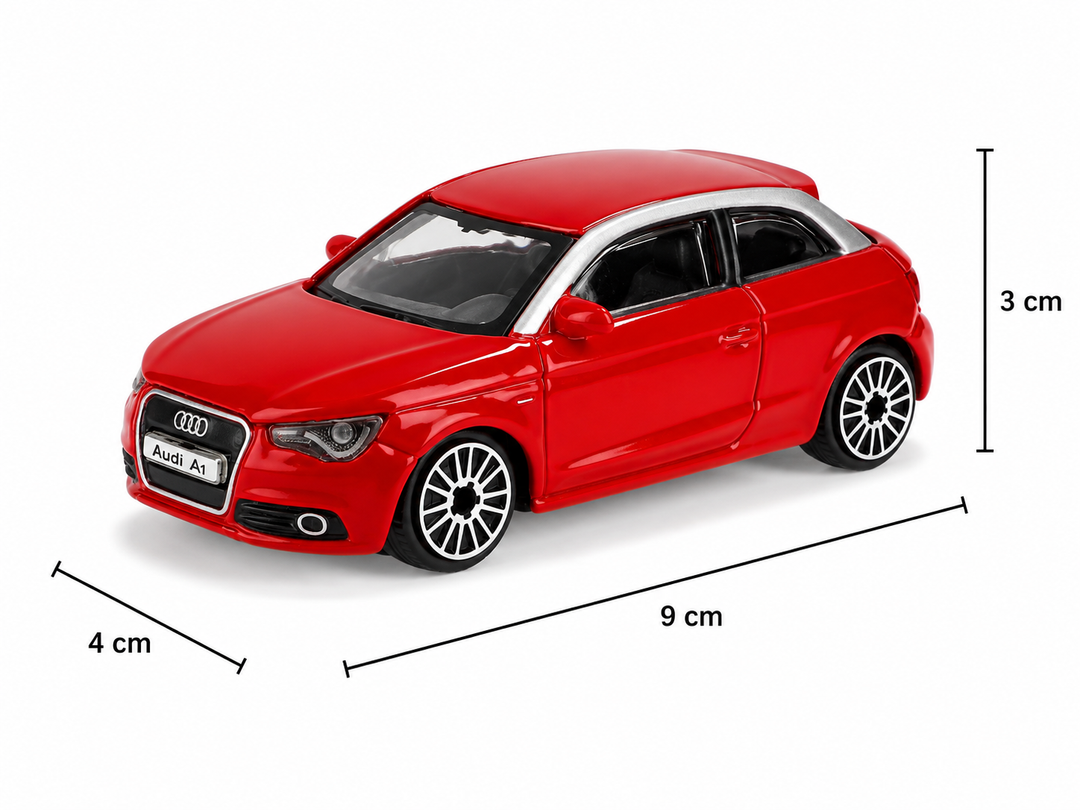 Carro Coleccionable a escala 1/43  Audi A 1 Rojo Para Niños