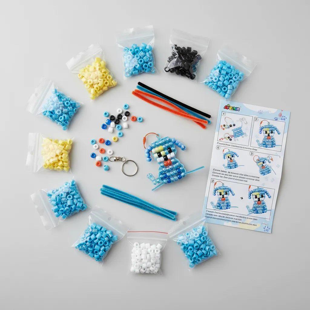Juego Crea Llavero perrito Para Niños
