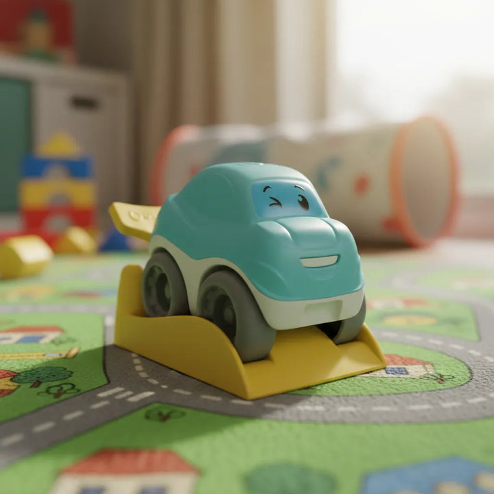 juguete carro giros locos Azul para niños