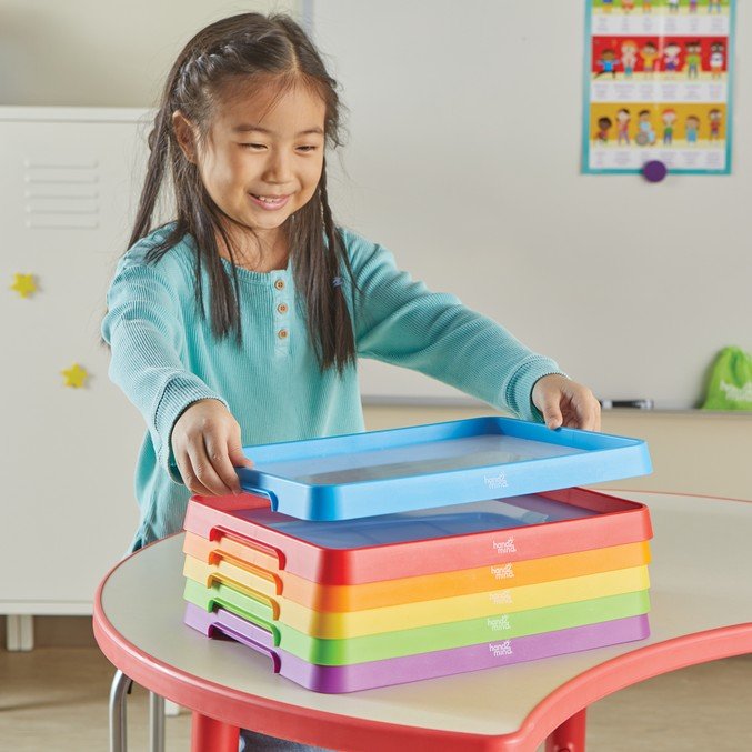 Juego De Bandeja Para Actividades Azul Niños