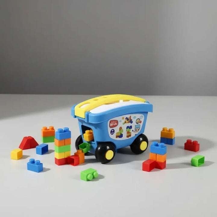 Juego Vagón Bloques Construcción 2 En 1 Niños