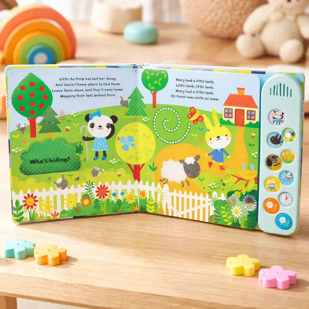 Libro Interactivo Nursery Rhymes Con Sonido Y Texturas Niños