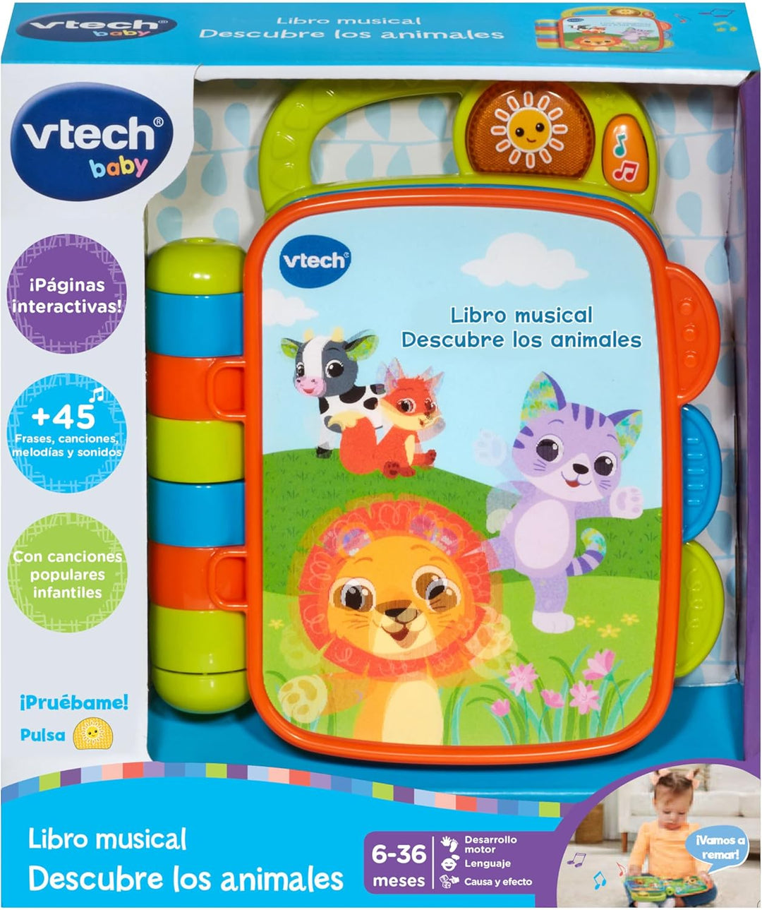 Juguete Libro Musical Luces Para Bebés