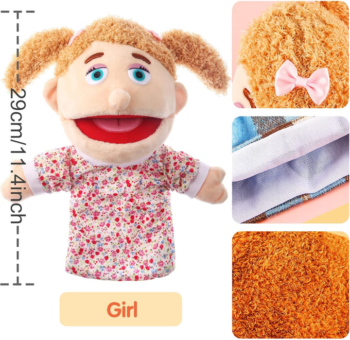 Juguete Didáctico Títere Marioneta Niña Para Niños