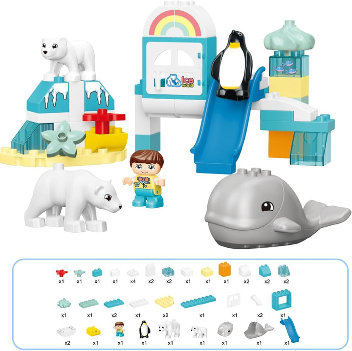 Bloques Mundo De Hilo 43 Piezas Para Niños