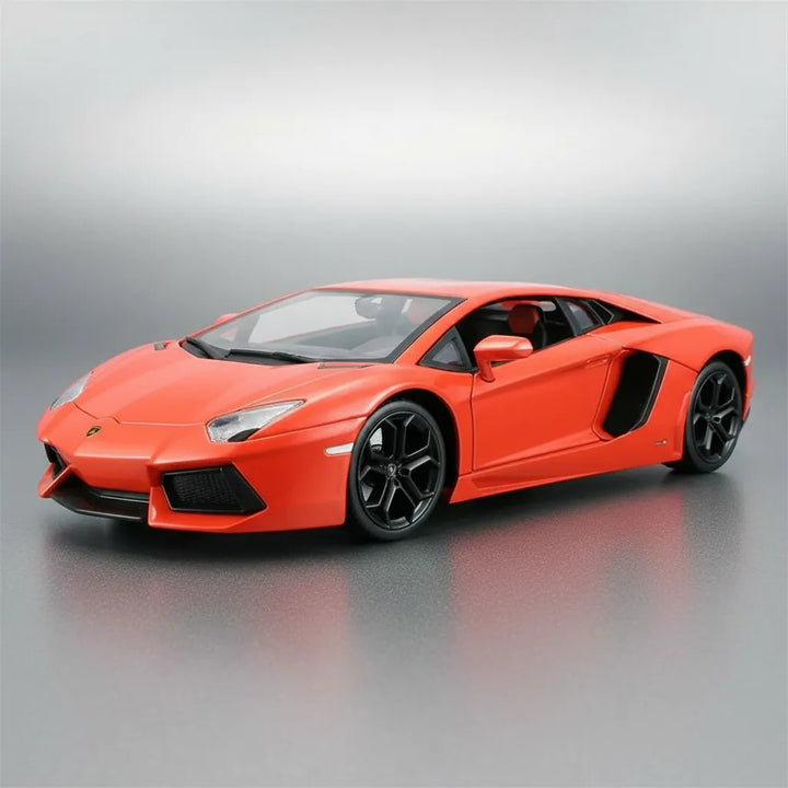 Carros A Escala 1:36 Lamborghini Aventador Coupe Naranja