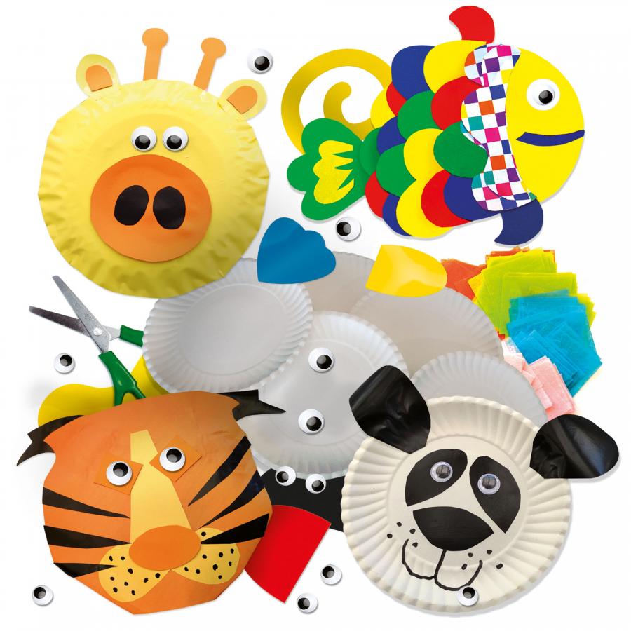 Juego Creativo De Manualidades Animales Platos