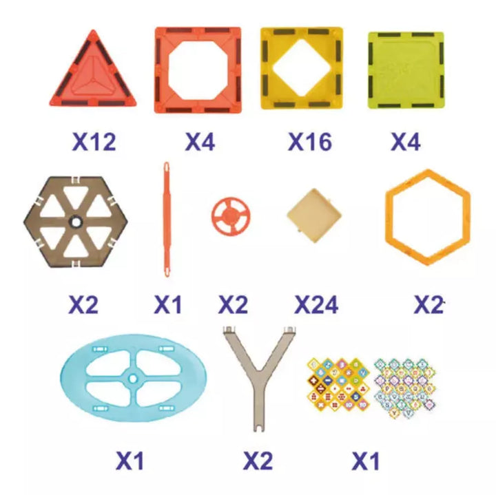 Juego Construcción Magnético Ruleta 70 Piezas