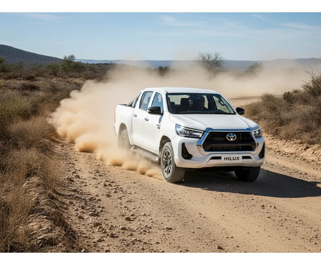 Carro De Colección Escala1:24 Se Toyota Hilux Blanco