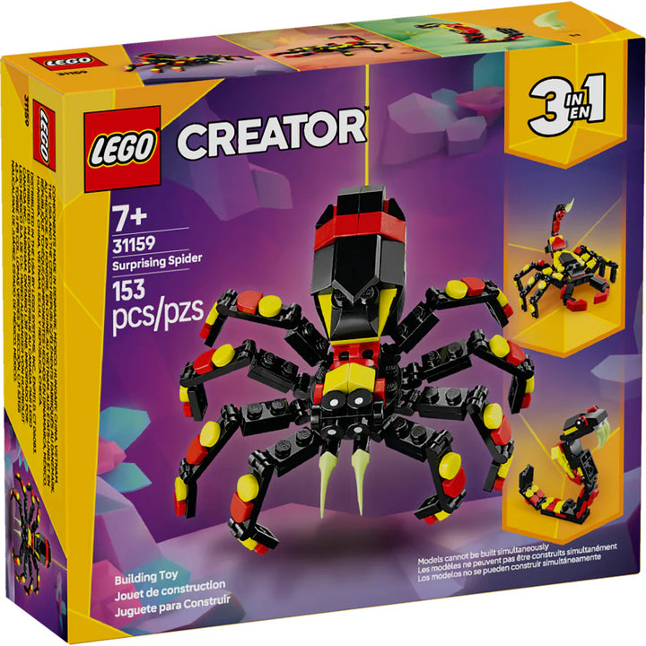 Juego Lego 153 Piezas Araña 3 En 1 Para Niños
