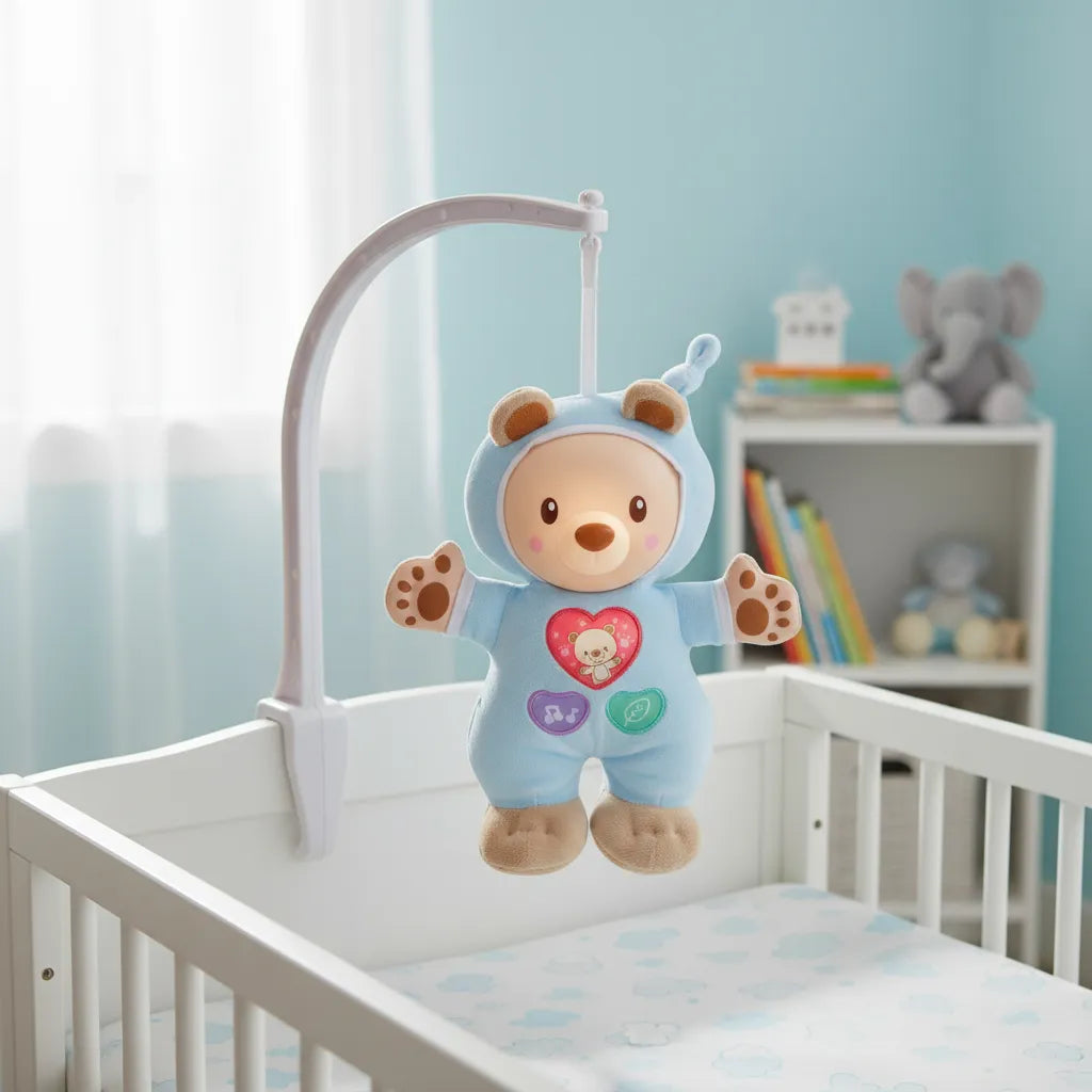 Juguete Cuco Luz De Cuna Musical Para Bebés