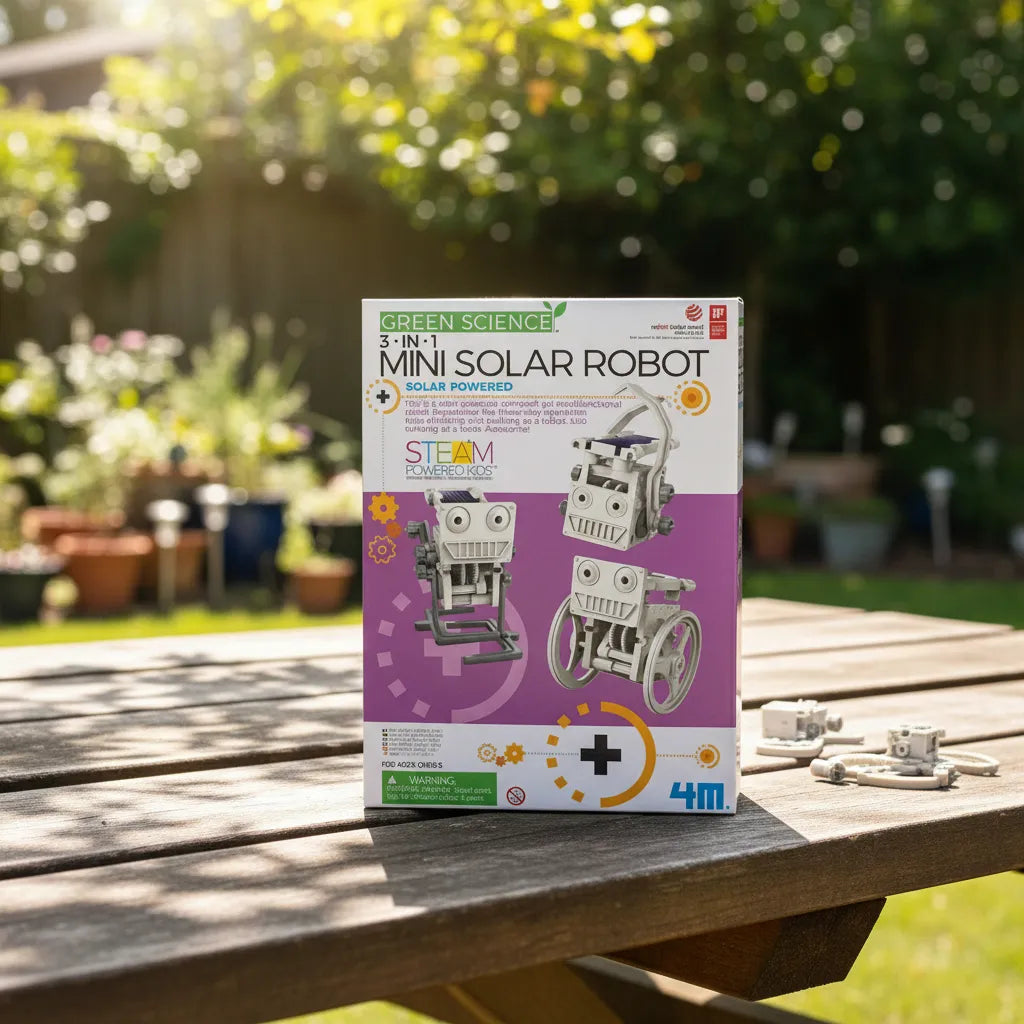 Experimento Mini robot solar 3 en 1 niños