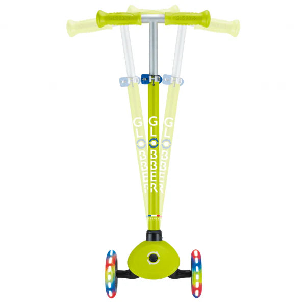 Patineta Primo Lights verde Luces Led Para Niños