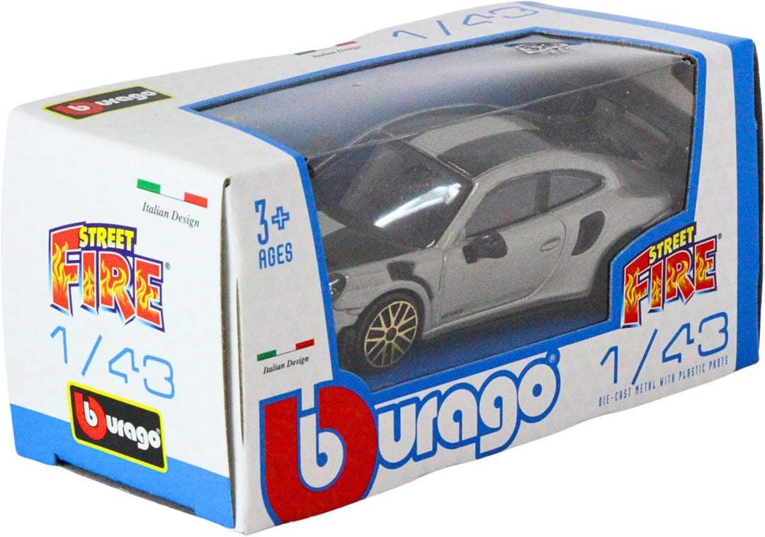 Carro Coleccionable Bburago 1:45 Porshe 911 Gt Rs Gris