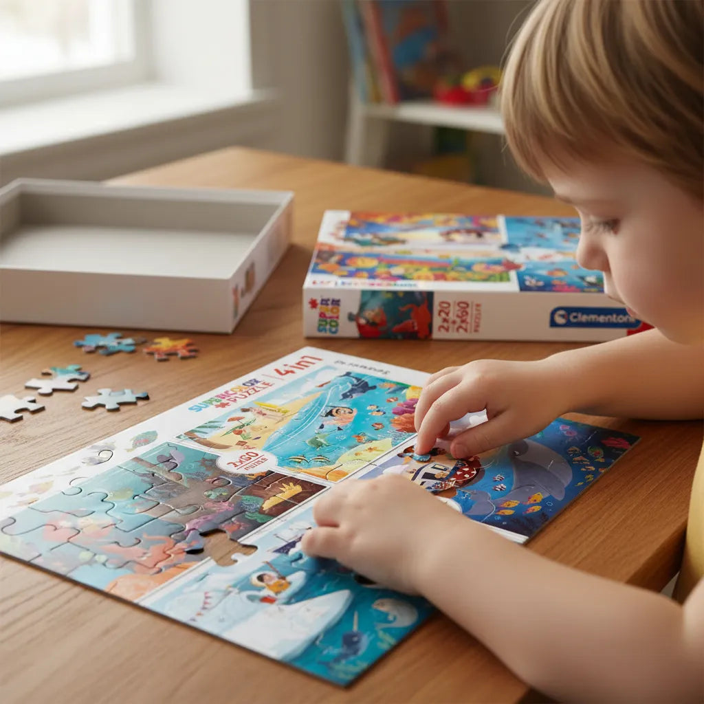 Rompecabezas Para Niños 4 En 1 Explorando El Oceano