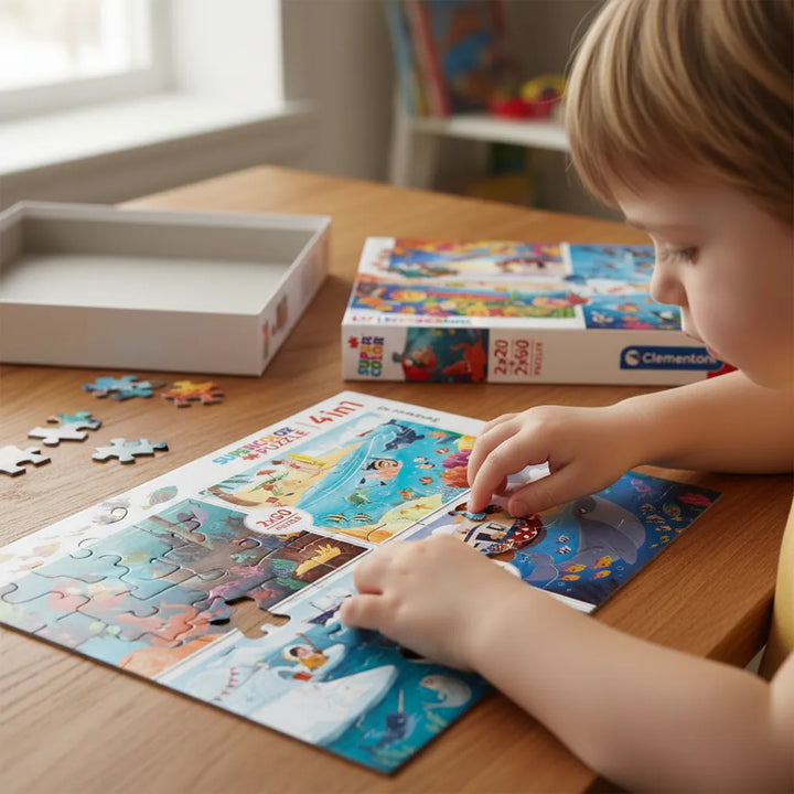 Rompecabezas Para Niños 4 En 1 Explorando El Oceano