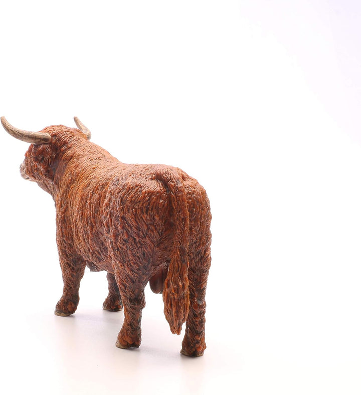 Figura Toro De Las Tierras Altas Pintada A Mano