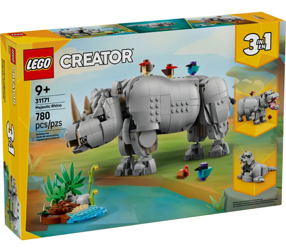 Juego Lego Creator 3 En 1 Rinoceronte