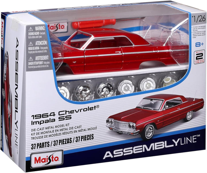 Carro Ensamblar 1:24 Al 1964 Chevrolet Impala Ss