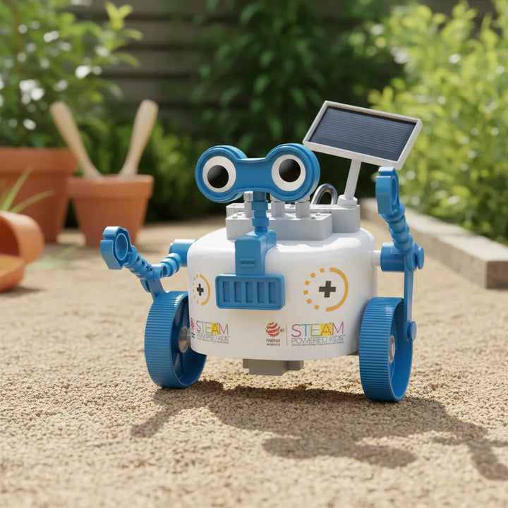 Experimento de juguete :  Robot de energía solar