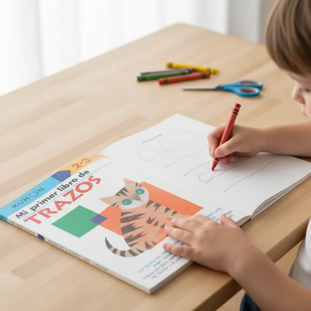 Libro didáctico Kumon Mi Primer Libro De Trazos para niños