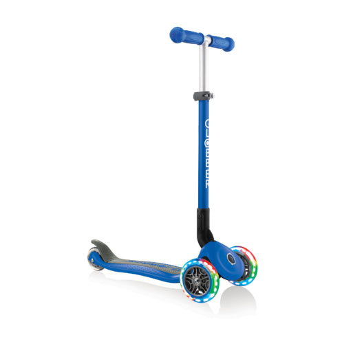 Patineta Con Luces Globber Primo azul  Para Niños