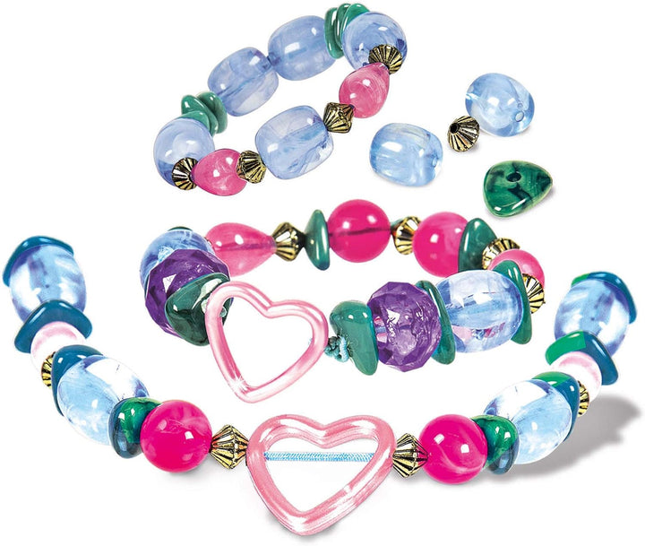 Set Hacer Pulseras Perlas Brillantes Juguetes Niñas