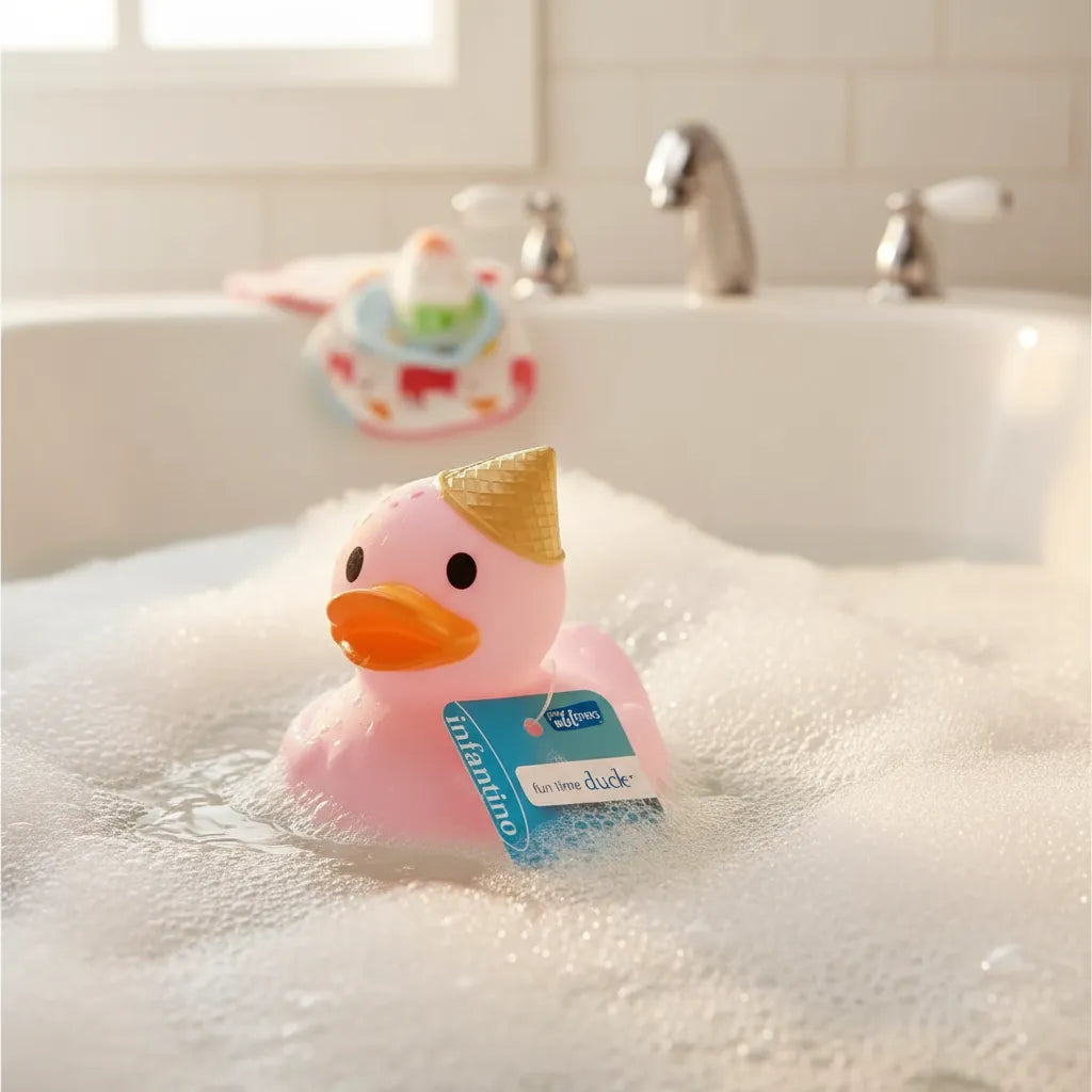 Juguete Patito De Baño Infantino Helado Para Bebés Niños