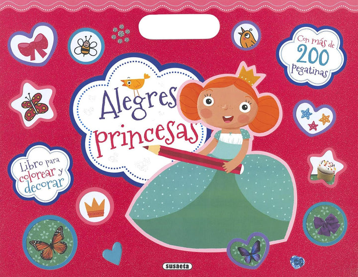 Libro Para Colorear Princesas Stickers Para Niñas