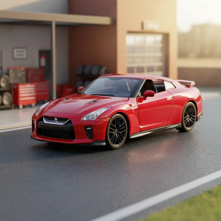 Carro Coleccionable Bburago 1/24 Nissan Gt-r Rojo