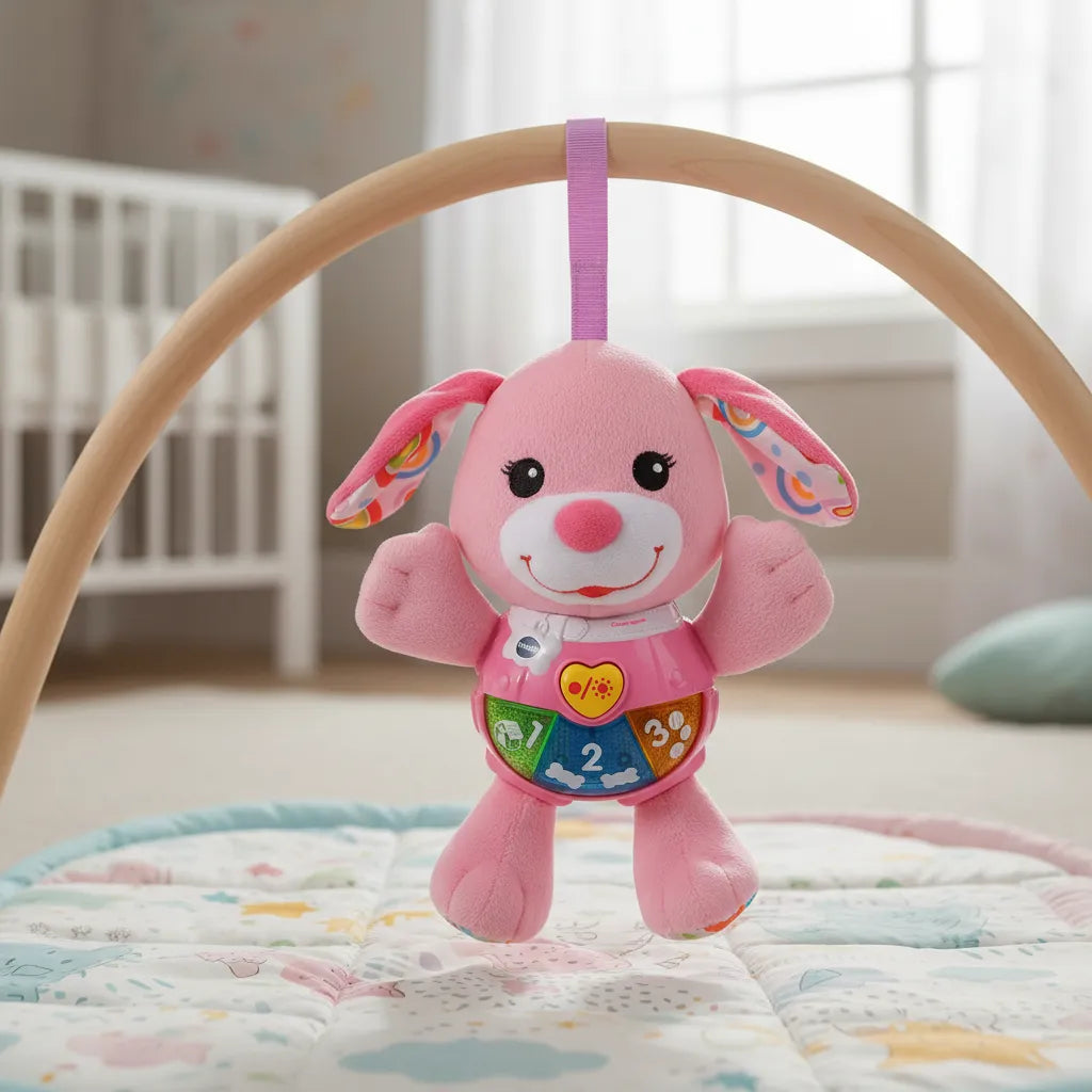 Juguete Bebé Peluche Perrita Luces Sonido