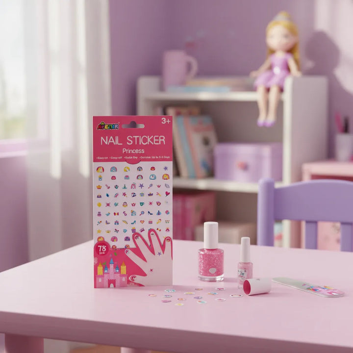 Set De Arte De Stickers Para Uñas Princesas