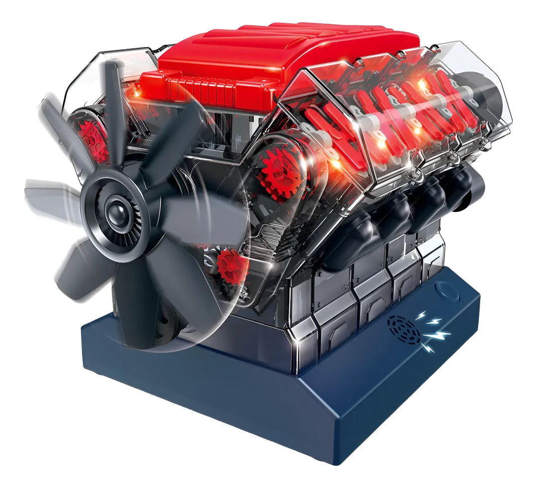 Experimento STEM Motor Modelo V8 para Niños