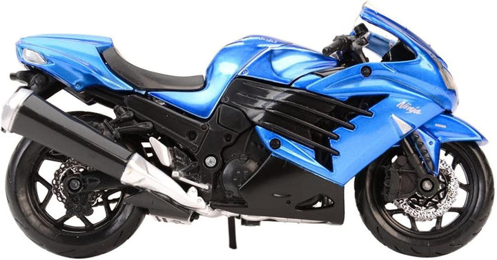 Moto A Escala 1/18 Kawasaki Ninja Azul Maisto