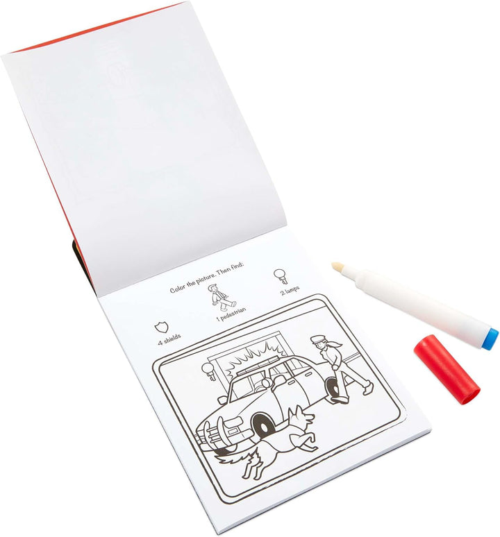 Libro Para Pintar Con Agua Vehículos Para Niños