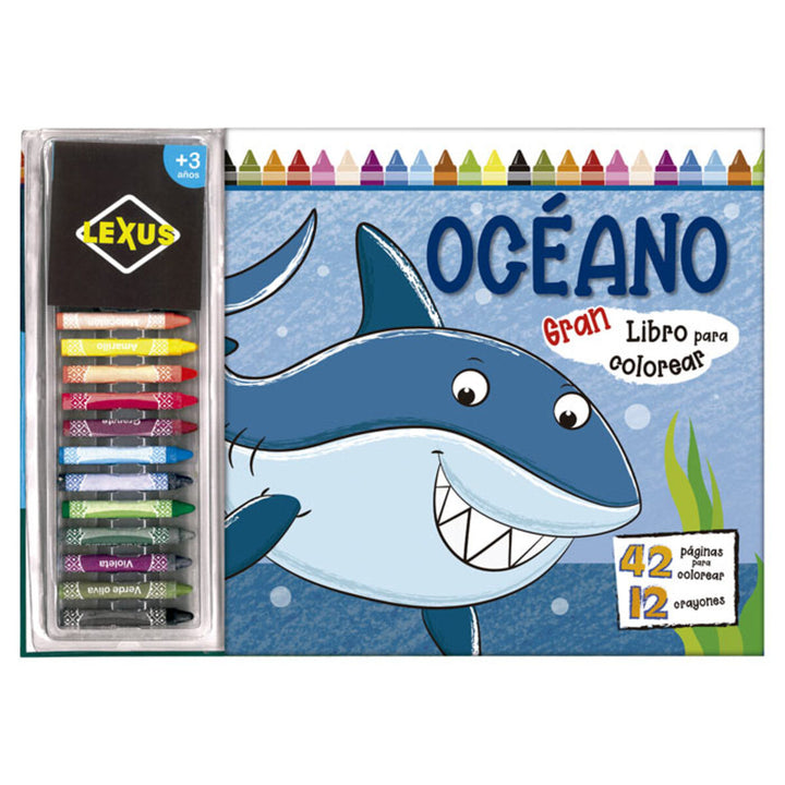 Libro Infantil Para Colorear Con Crayones El Ocèano