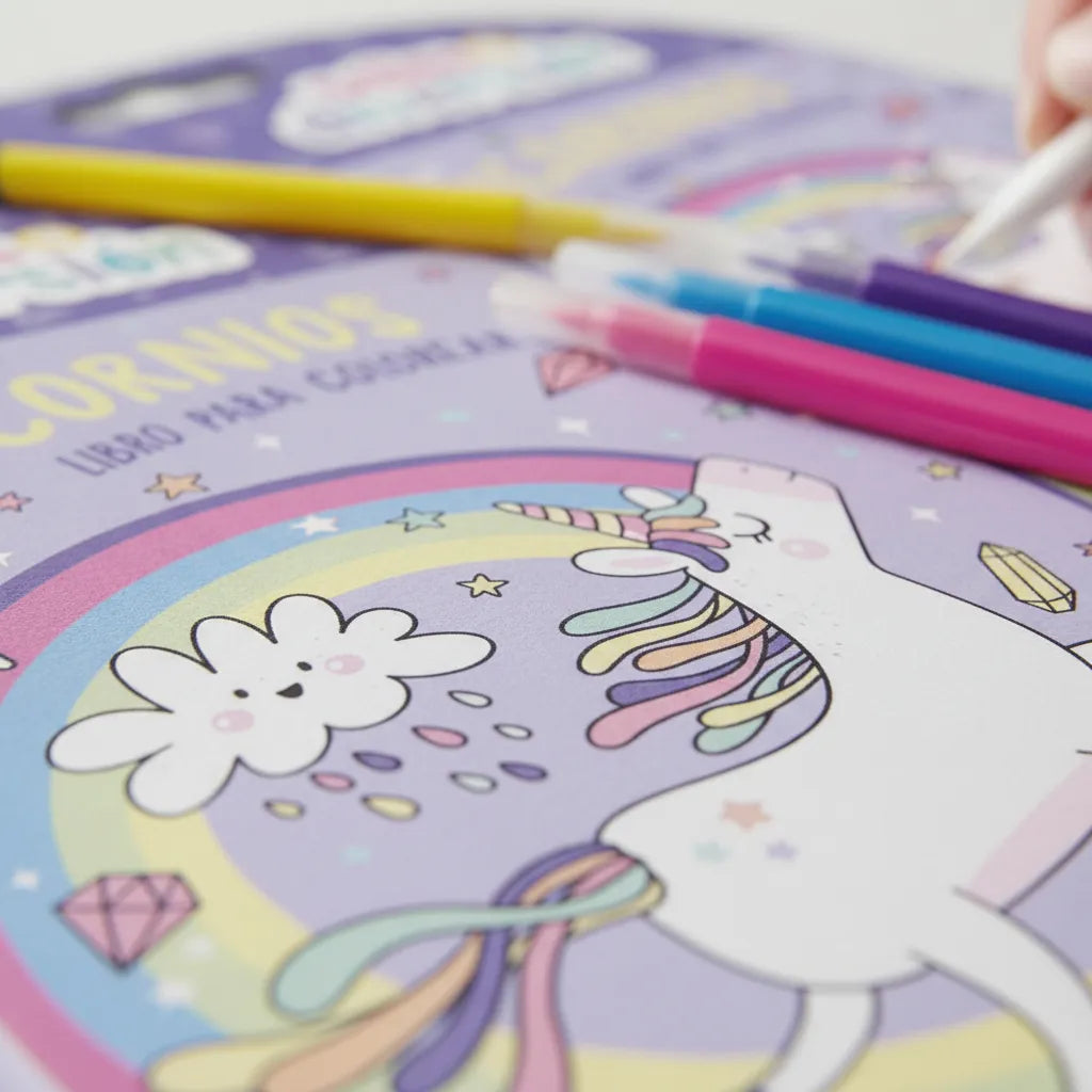 Set Creatividad unicornios Con Sellos Para Niños