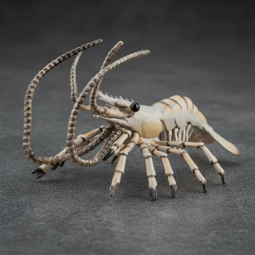 Figura Coleccionable Camarón Pintado A Mano Papo Para Niños