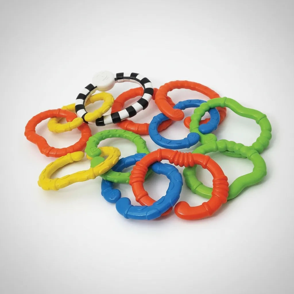 Set Anillos Sensoriales Bebé Colores Y Texturas
