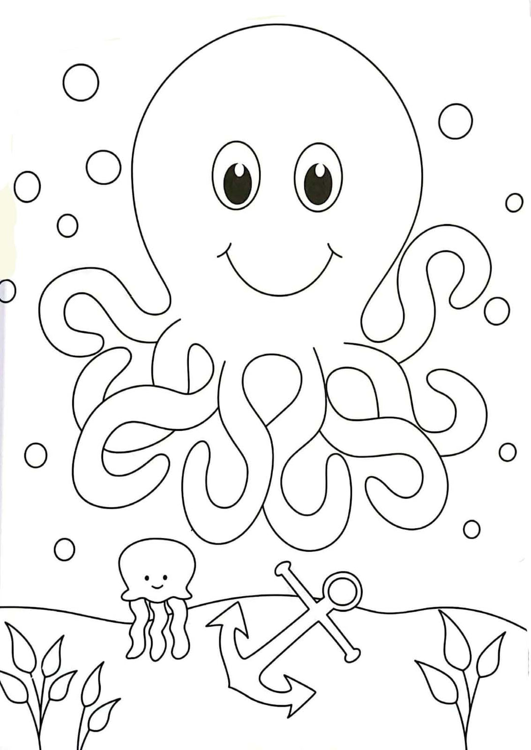 Libro Infantil Para Colorear Animales Marinos