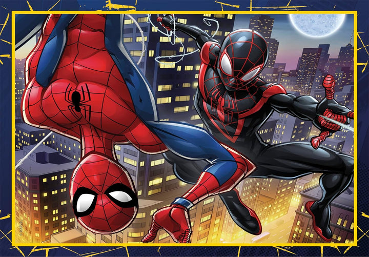 Rompecabezas 4 En 1 Spider-man Para Niños