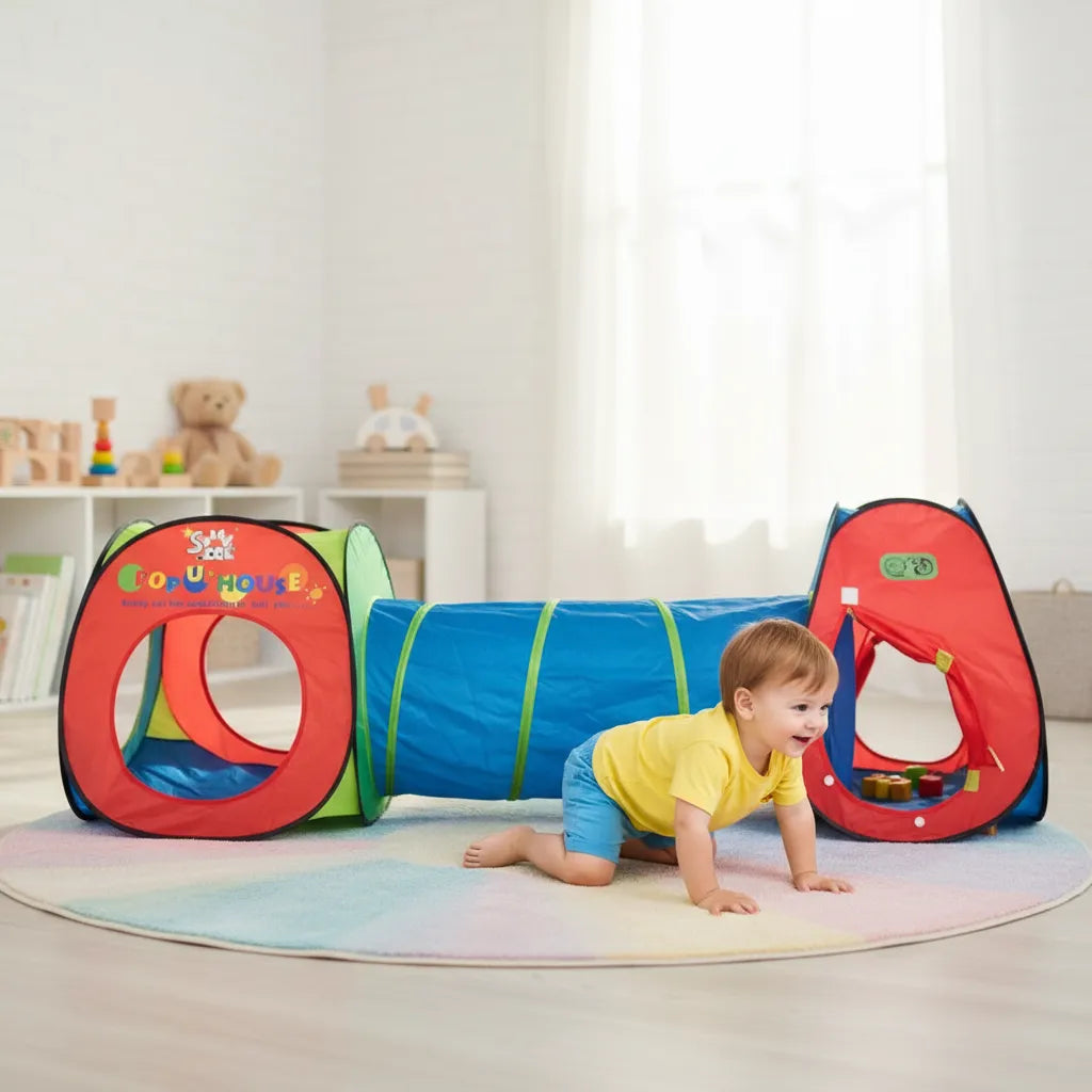Juguete Túnel Tienda De Campaña Coloridos Para Niños