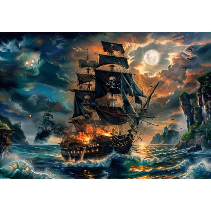 Rompecabezas 300 Piezas Piratas De Los Mares Clementoni