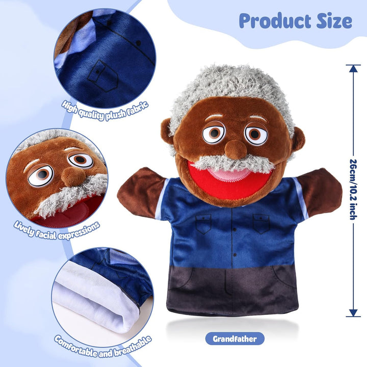 Juguete Didáctico Títere Marioneta Abuelo Para Niños