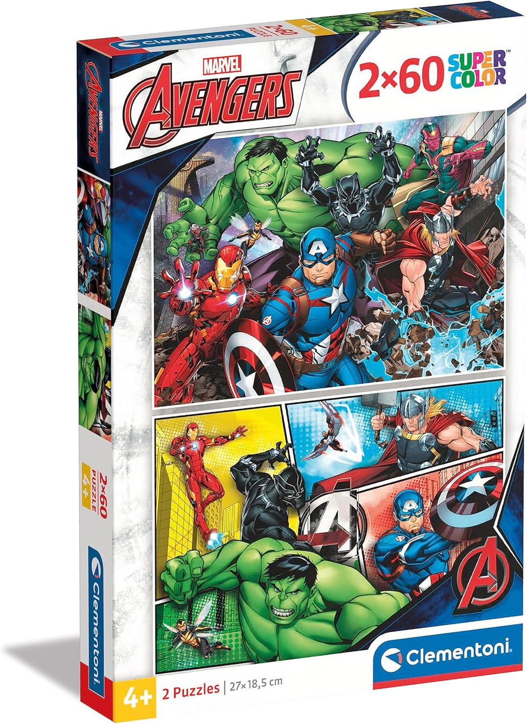 Rompecabezas 2 En 1 Avengers Para Niños