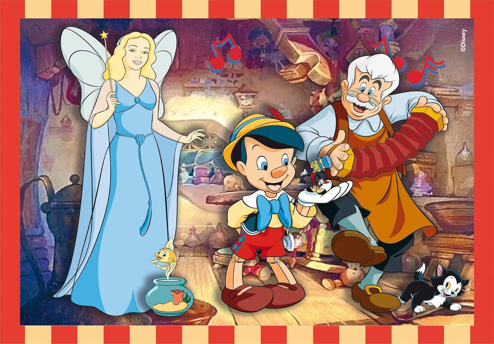 Rompecabezas 4 En 1 Clásicos Disney Para Niños
